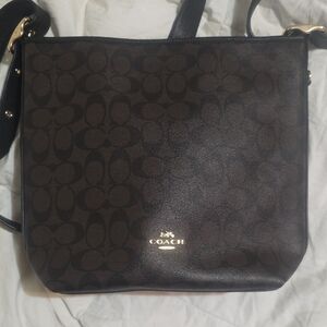 Coach Black and Brown Crossbody Bag